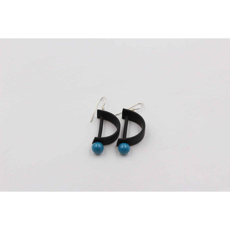 Alpha Drop Earrings, Turquoise