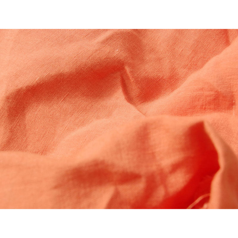 Pure Washed Linen Fitted Sheet, Apricot