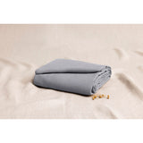 Pure Washed Linen Fitted Sheet, Ash Grey