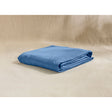Pure Washed Linen Fitted Sheet, Blue Flower
