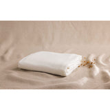Pure Washed Linen Fitted Sheet, Chalk