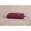 Pure Washed Linen Fitted Sheet, Garnet Red