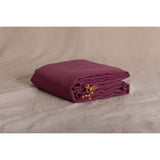 Pure Washed Linen Fitted Sheet, Garnet Red