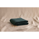 Pure Washed Linen Fitted Sheet, Forest Green