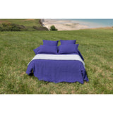 Pure Washed Linen Fitted Sheet, Indigo