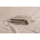 Pure Washed Linen Fitted Sheet, Laurel Green