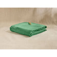 Pure Washed Linen Fitted Sheet, Pea Green