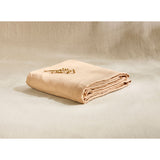 Pure Washed Linen Fitted Sheet, Peach