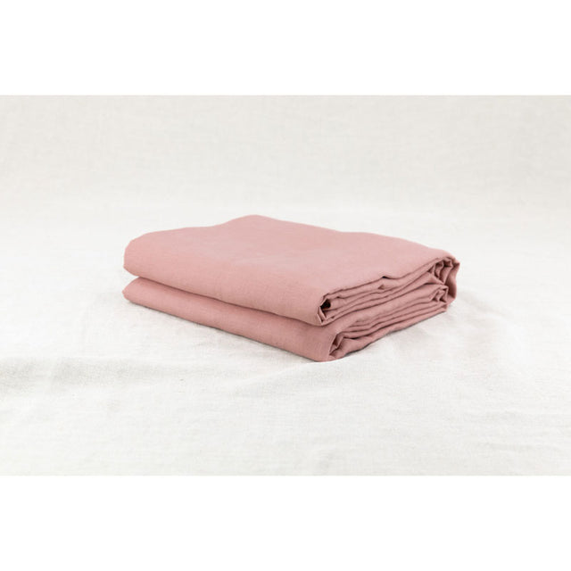Pure Washed Linen Fitted Sheet, Terracotta