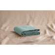Pure Washed Linen Flat Sheet, Celadon Green