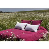Pure Washed Linen Flat Sheet, Heather Rose