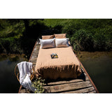 Pure Washed Linen Flat Sheet, Honey