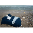 Pure Washed Linen Flat Sheet, Midnight Blue