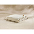 Pure Washed Linen Flat Sheet, Natural Stripe