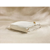 Pure Washed Linen Flat Sheet, Natural Stripe