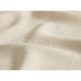 Pure Washed Linen Flat Sheet, Natural Stripe