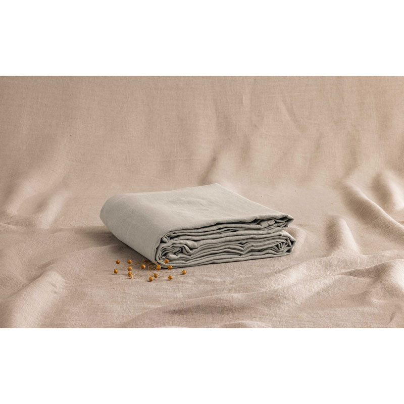 Pure Washed Linen Flat Sheet, Natural
