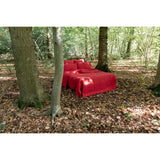 Pure Washed Linen Flat Sheet, Redcurrant
