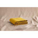 Pure Washed Linen Flat Sheet, Saffron