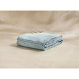 Pure Washed Linen Flat Sheet, Slate Stripe