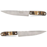 Forged in premium stainless steel and handcrafted by master artisans in the French village of Laguiole, this kitchen knife combines exceptional edge retention with refined blade geometry for precise slicing, dicing, and fine cuts!