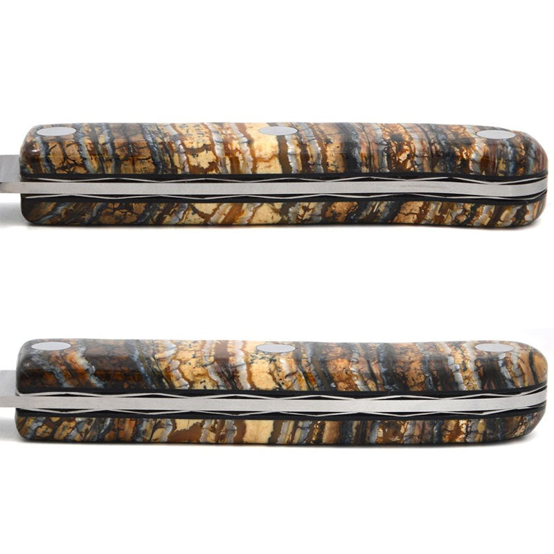 Laguiole Kitchen Knife with Mammoth Molar Handle