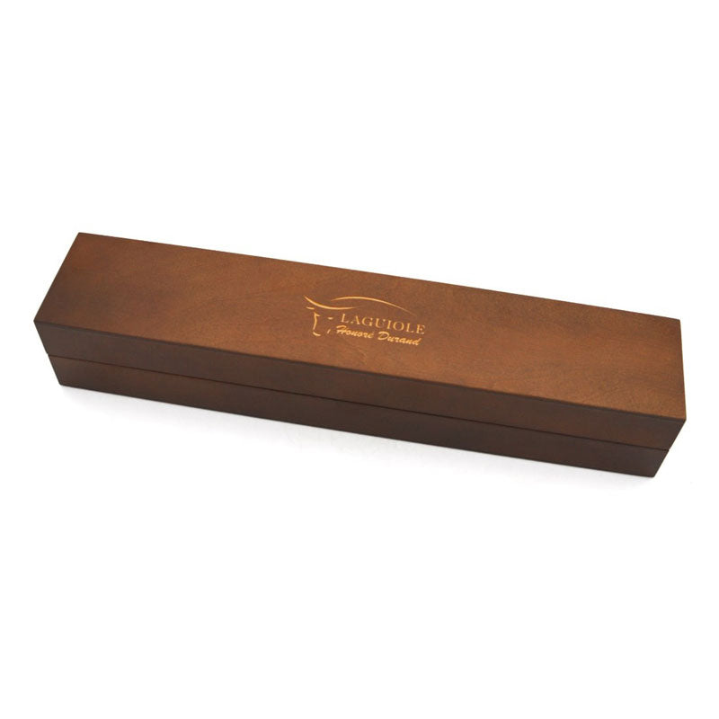 Laguiole Kitchen Knife with Juniper Handle and Damascus Steel Blade
