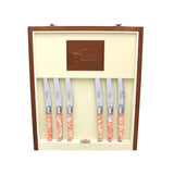 Laguiole Cutlery Canteen 24 Pieces Copper Foil Inclusion