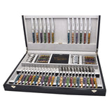 Laguiole Cutlery Canteen 48 Pieces Mammoth Molar, Prestige Collection
