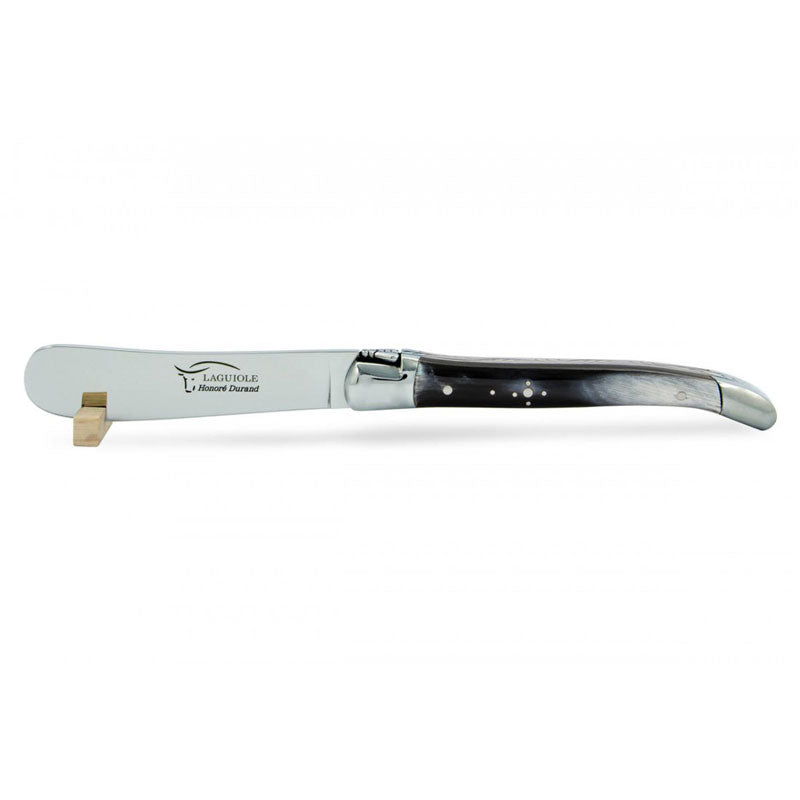 Laguiole Butter Knife Dark Horn - Zouf.biz