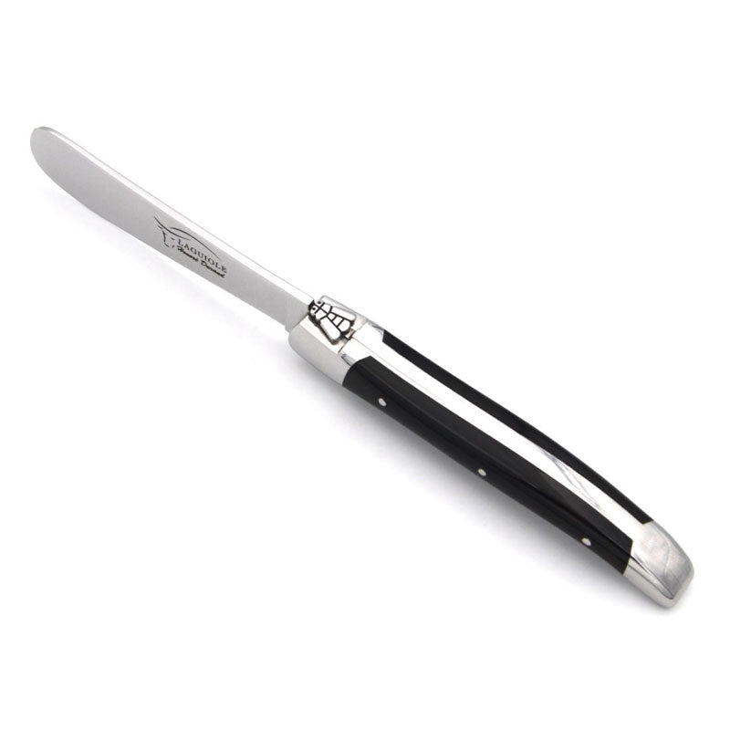 Laguiole Butter Knife Black Corian Acrylic - Zouf.biz