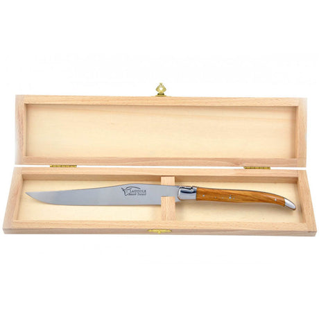 Laguiole Carving Knife, Olive Wood - Zouf.biz
