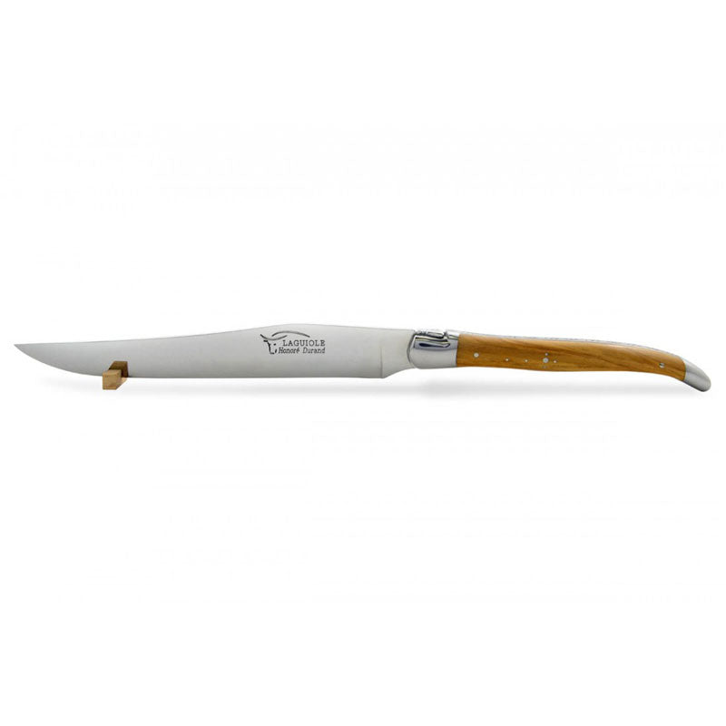 Laguiole Carving Knife Olive Wood, Prestige Collection - Zouf.biz