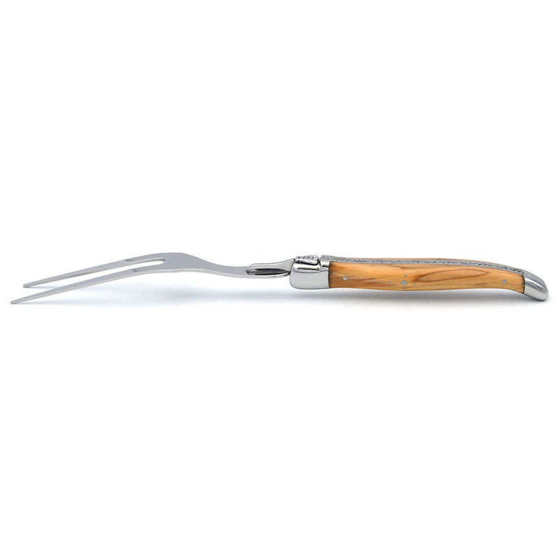 Laguiole Carving Set Olive Wood, Prestige Collection - Zouf.biz