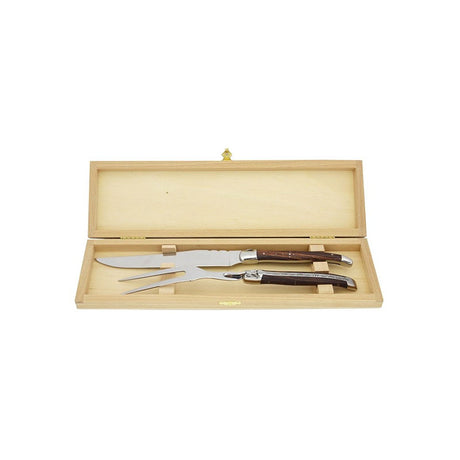 Laguiole Carving Set, Purplewood - Zouf.biz