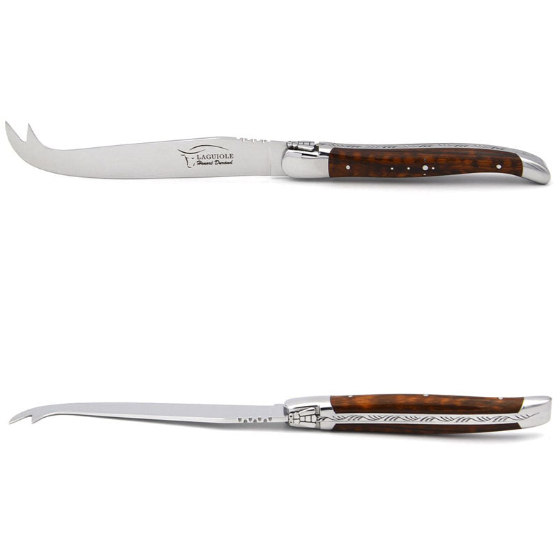 Laguiole Cheese Knife Snakewood, Prestige Collection - Zouf.biz