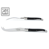 Laguiole Cheese Set, Fork & Knife, Black Corian