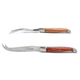 Laguiole Cheese Set, Fork & Knife, Rosewood, Prestige Collection