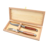Laguiole Cheese Set, Fork & Knife, Rosewood, Prestige Collection
