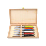 Laguiole Dessert Knives, Mix Corian