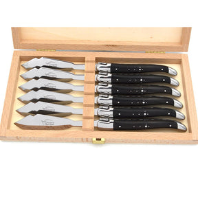 Experience the ultimate in fine dining with the Laguiole Prestige Collection Fish Knives. Authenticity, refinement and excellence, the Laguiole has become an international cult object of high design significance synonymous with the art of living well
