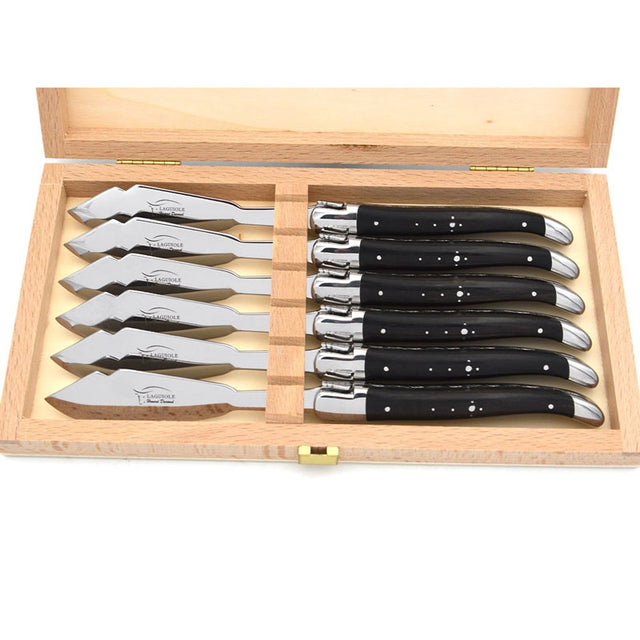 Experience the ultimate in fine dining with the Laguiole Prestige Collection Fish Knives. Authenticity, refinement and excellence, the Laguiole has become an international cult object of high design significance synonymous with the art of living well