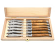 Laguiole Fish Knives Olive Wood, Prestige Collection