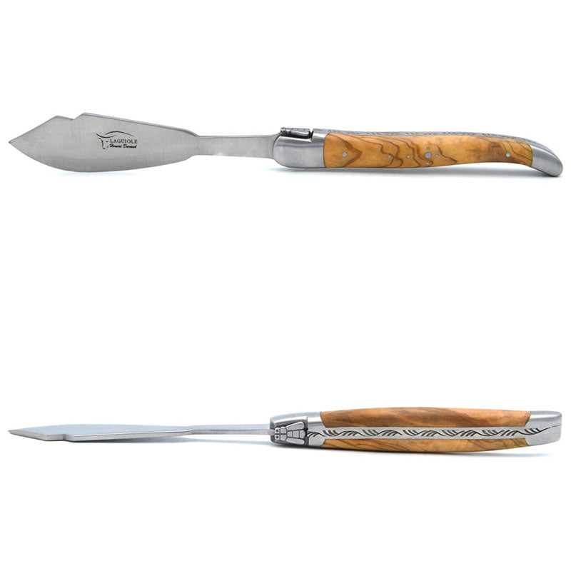 Laguiole Fish Knives Olive Wood, Prestige Collection