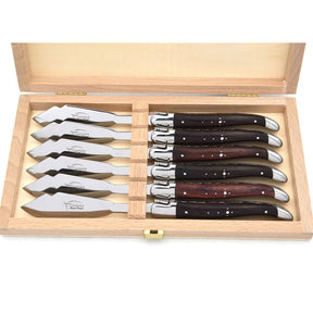 Laguiole Fish Knives Purplewood, Prestige Collection