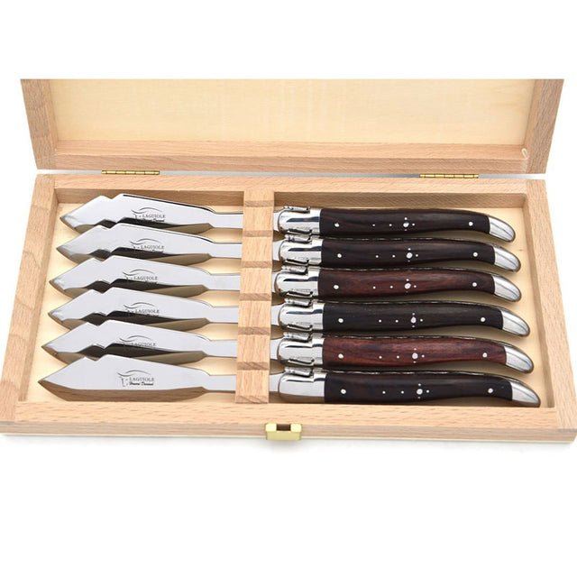 Laguiole Fish Knives Purplewood, Prestige Collection