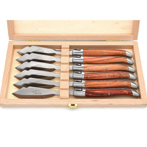 Laguiole Fish Knives Rosewood, Prestige Collection