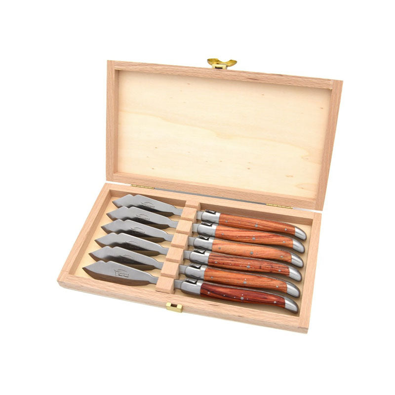 Laguiole Fish Knives Rosewood, Prestige Collection