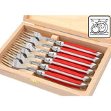 Laguiole Forks, Red Corian