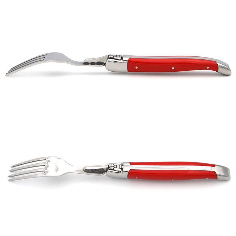 Laguiole Forks, Red Corian